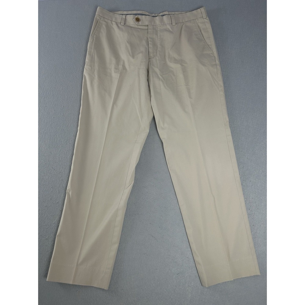Brooks Brother Pants Men 36x32 Beige Light Weight Advantage Chino Milano Trouser